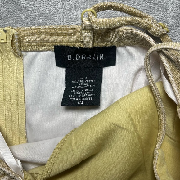 Gold B Darlin Hoco Dress - Picture 4 of 5